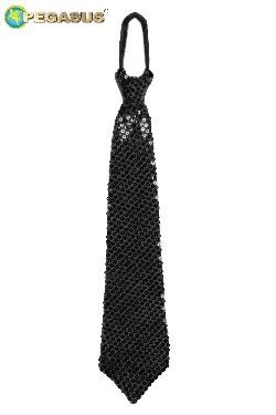 CRAVATTA PAILLETTES NERA ADULTO